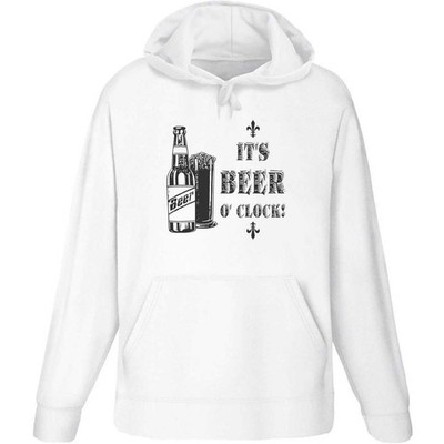 Hoodie / Kapuzenpullover ''It's Beer O'' Clock'' für Erwachsene (HO048571)