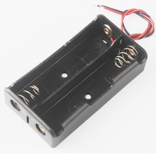 4Pc 18650 Serial Battery Holders for Rechargable 3.7V 1;2;3;4;5 Batteries Blac 