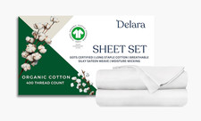 Ultra Soft GOTS Certified 100 Organic Cotton Sheets, 400TC Deep Pocket