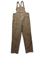 Aerie Corduroy Women Brown Werk  Play Overalls Pants Adjustable Straps Size XS
