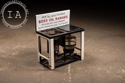 Vintage ''Boss'' Oil Ranges In-Store Point-of-Sale Display