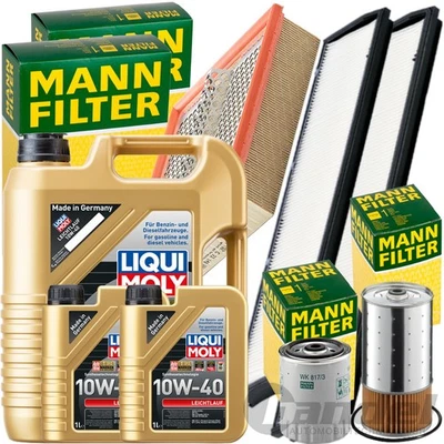 MANN-FILTER MANN FILTER INSPEKTIONSPAKET+7L LIQUI MOLY 10W40 MOTORÖL für MERCEDES W124 300 D