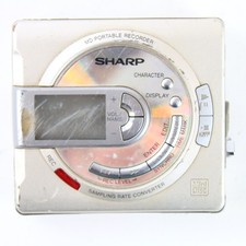 Tragbarer Cassette Player Mini Disc MD Sharp MD-MS701 H Silber Defekt