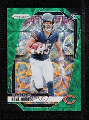 2024 Panini Prizm Rookies Green Scope 42/75 Rome Odunze #385 Rookie RC 3s8