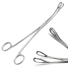 Sponge Holding Forceps 9.5" Serrated Jaw Non Locking Body Piercing Long Forceps