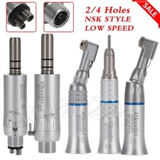 NSK Style Dental Slow Low Speed Handpiece Straight Contra Angle Air Motor 2/4 H