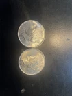 1922 Peace Dollar 2 Lot Cleaned