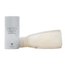 VOLO Spa Headband - Ultra-Soft Microfiber 1 Count Pack of 1 , Salt White