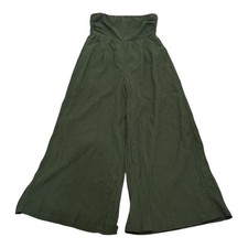 American Eagle Wide Leg Pants S/P Green Smocked Boho Flowy Lounge 65 Retail