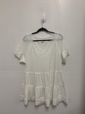 Free People Fresh Take Nightie In White Size Medium