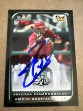 EMILIO BONIFACIO 2008 BOWMAN #213 Autographed SIGNED ARIZONA DIAMONDBACKS