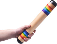 13.8 Inch Rain Stick, Wooden Rain Maker Rattle Shaker Rainfall Tube, Musical Sen