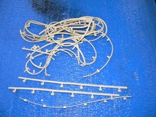 Aurora AFX THUNDER TJET 1532 WHITE GUARD RAILS W POST FOR TRACK SLOT CARS