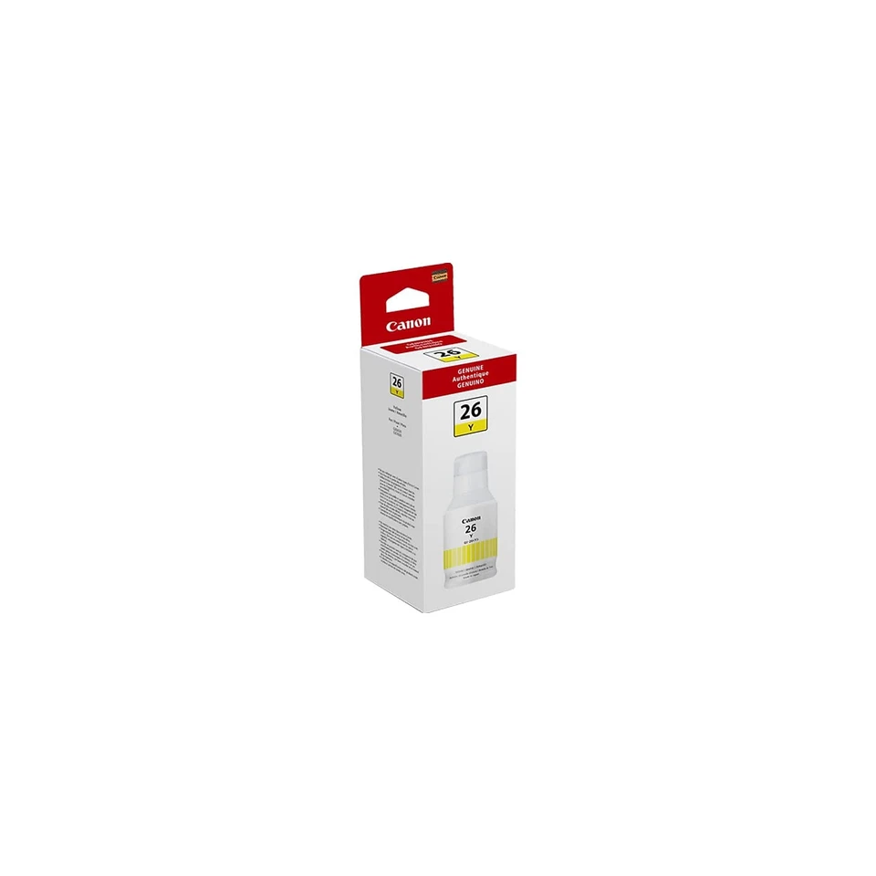 Canon GI 26 Yellow Ink Pigment for Inkjet Printers Easy to Use Sharp Color - Image 2 of 3