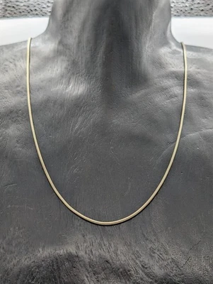 Schlangenkette Gelbgold Kette 585/14K - 9,60 g - Gliederkette 61,50cm #3172 - Bild 1 von 4