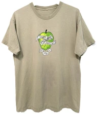 M/L Vtg 90s Y2K Green Apple Books San Francisco Distressed Skate Punk Grunge Tee