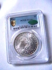 1885-$1  Morgan Silver Dollar MS66 PCGS (CAC) True View Gold Shield BRILLIANT