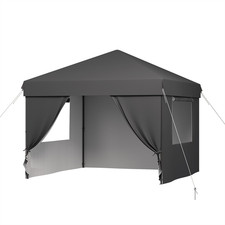 10*10 ft Heavy Duty Waterproof Pop Up Canopy Tent Adjustable Height AU Stock