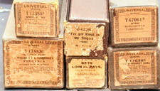 VINTAGE EARLY 1900's IMPERIAL PLAYER PIANO ROLLS 65 NOTE LOT OF 6 EX