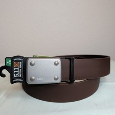 5.11 Tactical 1.5" Apex Gunner's Belt - Aluminum Buckle Size M Dark Brown