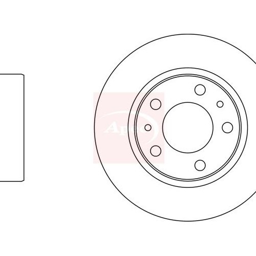 For IVECO DAILY III 1998 to 2009 BRAKE DISC (FRONT) (SINGLE) DSK823