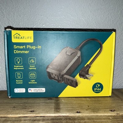 Treat life Smart Plug In Dimmer  IP44 Waterproof Works With alexa/Google