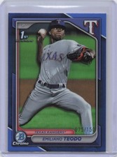 2024 Bowman Chrome Emiliano Teodo #BCP-180 Prospects Blue Refractors