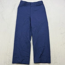 Defense Logistics Agency Pants Mens 30 Navy Dress Trousers Wool Blend Flat Front