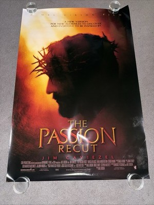 Jim Caviezel PASSION OF THE CHRIST RECUT original 27x40 poster 2004 Mel Gibson