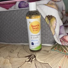 Burt's Bees Baby Shampoo  Wash SENSITIVE Fragrance Free Tear Free 12 oz Bottle