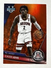 2023 Bowman Chrome U Caleb Love Orange Refractor /25 Arizona Wildcats 🔥