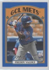 2021 Topps Heritage Minor League Edition Blue Border 55/99 Freddy Valdez ni4