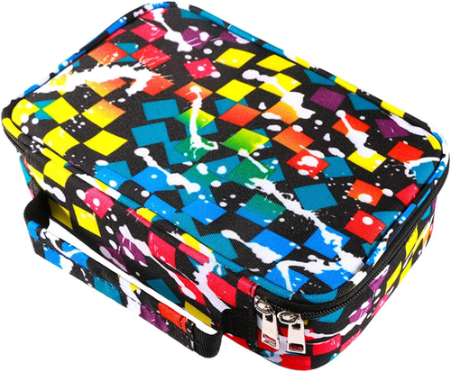 Hipiwe Astuccio Multiscomparto Grande Capacità – Contiene Fino A 72 Matite, Rosso - 4