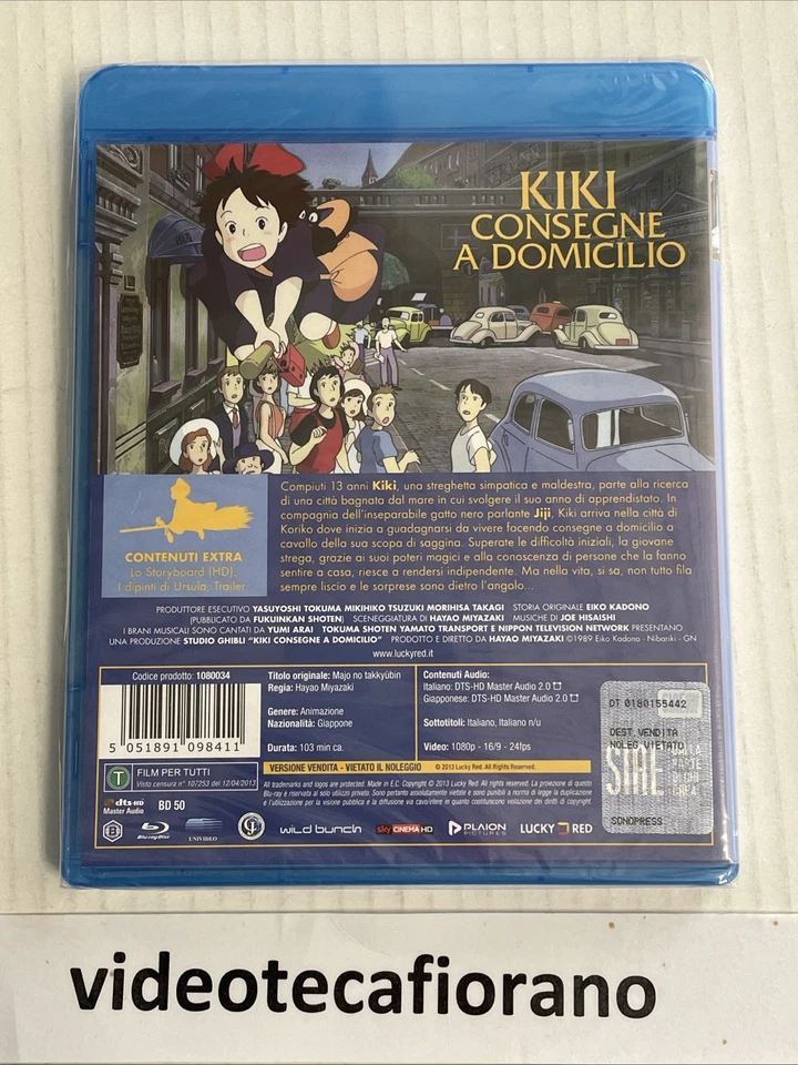 KIKI CONSEGNE A DOMICILIO (2013) blu ray nuovo sigillato HAYAO MIYAZAKI - Immagine 2 di 4