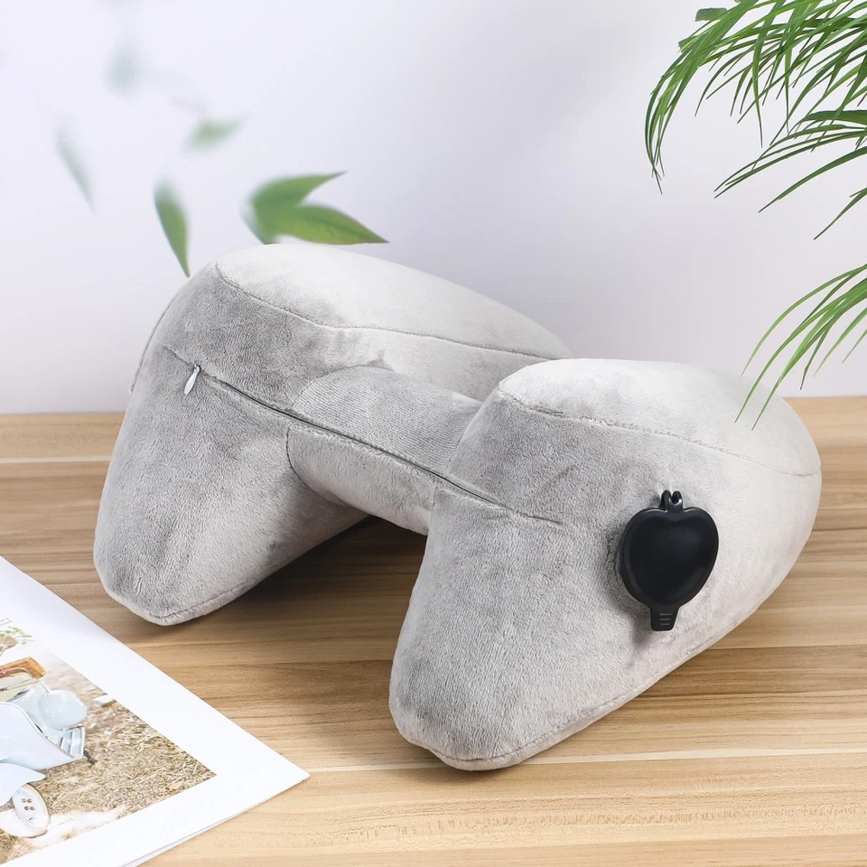  Oreiller Cervical Avec Capuche Coussin De Voyage À Voiture Pour La - Photo 3/4