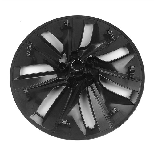 4x 19" Wheel Cover Hubcap Hub Cap For 2020-2024 Tesla Model Y Matte Black - Picture 9 of 14