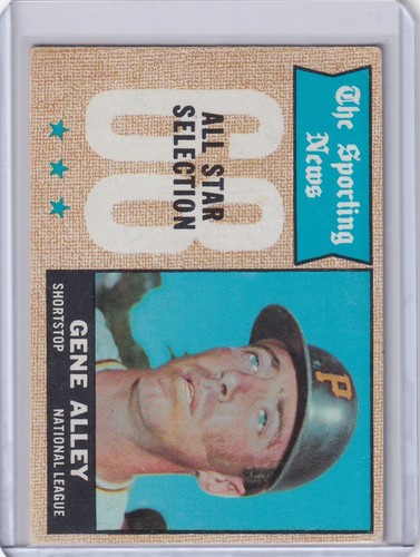 1968 Topps Baseball #368 Gene Alley - Pittsburgh Pirates AS