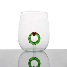 3D Stemless Wine Glass with Figurine Cute Creative Water Cup High Borosilicate