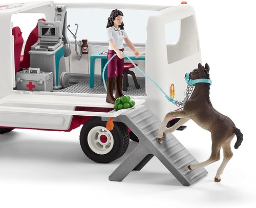 SCHLEICH, Vétérinaire mobile avec poulain Hanovrien, échelle , SHL42439 - Picture 3 of 4