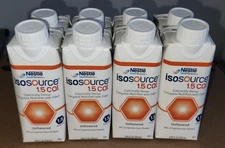 Lot of 8 Nestle Isosource 1.5 Tube Feeding Formula 8.45oz Expires 5/2026 FREE SH