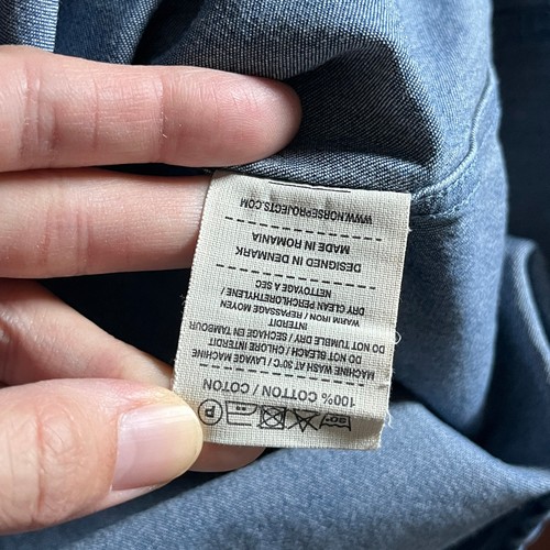 Norse Projects Anton Denim Button Down Shirt - Men's Size XL - Blue - Picture 6 of 10