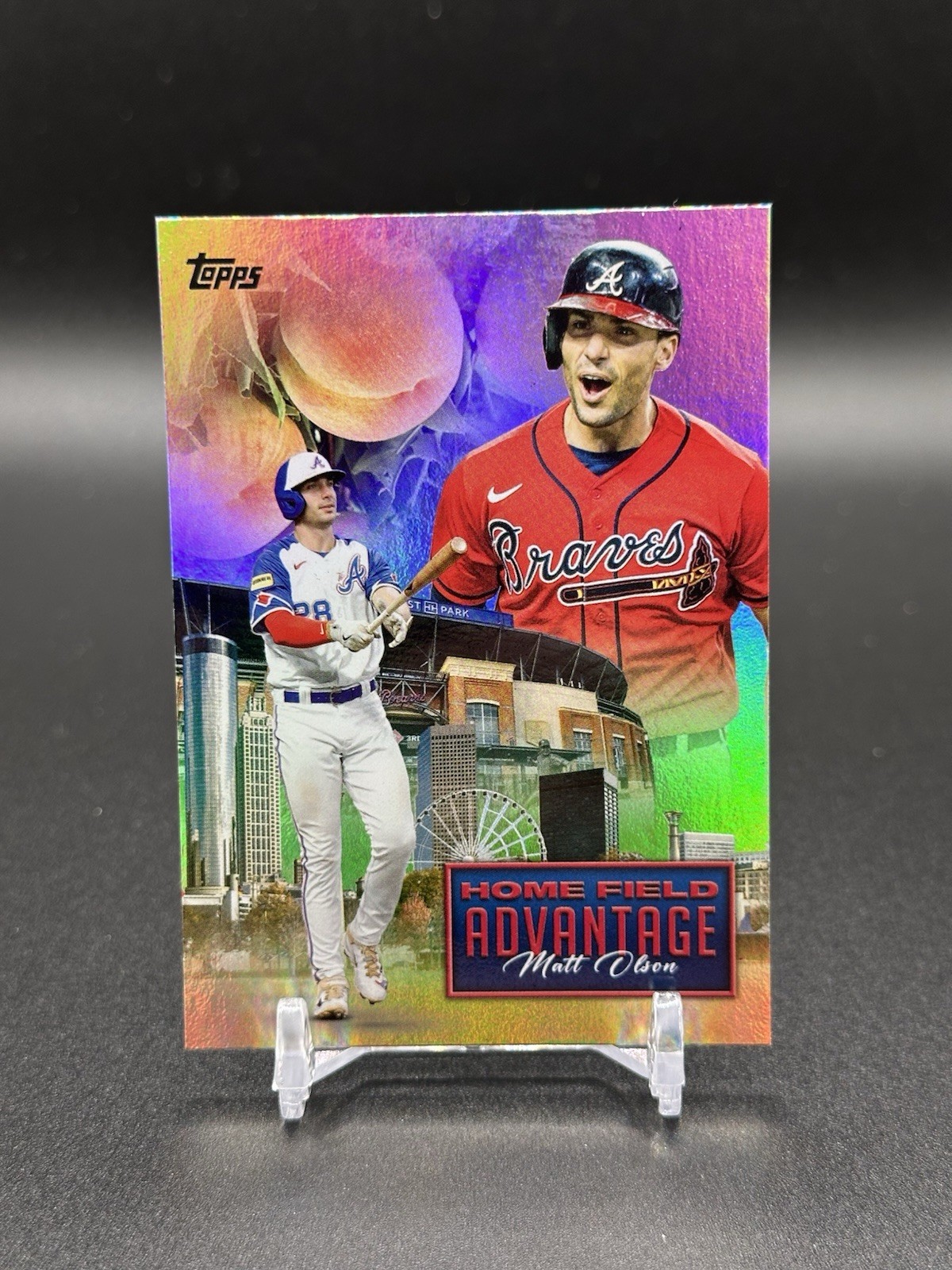 2024 Topps Update Series - Home Field Advantage Matt Olson #HFA-35 CASE HIT