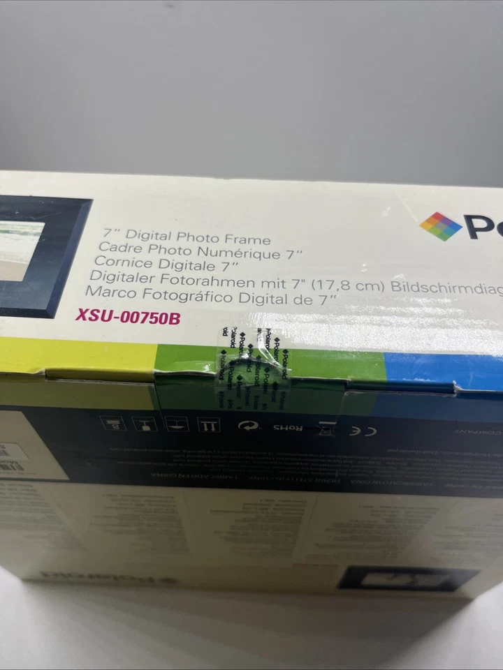 Polaroid 7” Digital Photo Frame XSU-00750B With Colour Screen - New And Sealed - Image 2 of 4