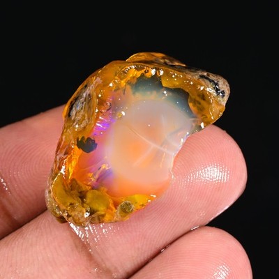 42 Ct Phoenix Fire Ethiopian Welo Opal Rough AF-94 33x16x17 mm Natural Oil Opal
