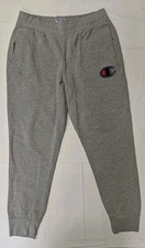 CHAMPION Big C Logo Oxford Gray Joggers Sweatpants Men's Size L.   1224 