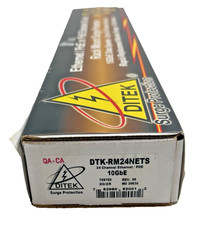 Ditek DTK-RM24NETS 24 Channel Rackmount POE/Ethernet Protector NEW IN BOX