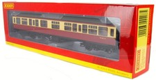 Hornby R4407 BR crimson and cream Hawksworth composite coach W7821W OO gauge #C