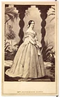 1860s CONFEDERATE STATES FIRST LADY Mrs JEFFERSON DAVIS CDV PHOTO By BRADY