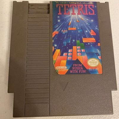Terris Original Nintendo Nes Video Game Cartridge Japan Made 1985 Untested
