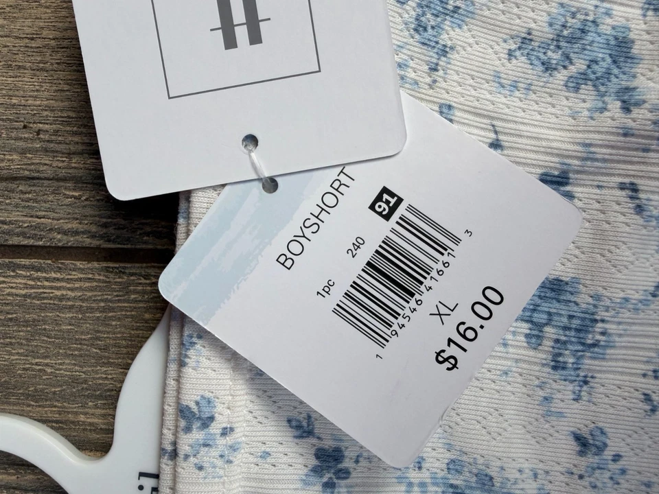 Шорты для мальчиков Tranquille Intimates синие с цветочным рисунком размер XL вискоза смесь спандекса - Изображение 3 из 4